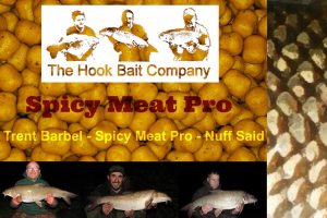 Spicy Meat Pro baits - boilies, paste, boosters, pellets and groundbait for specimen fish like carp, barbel and chub fishing