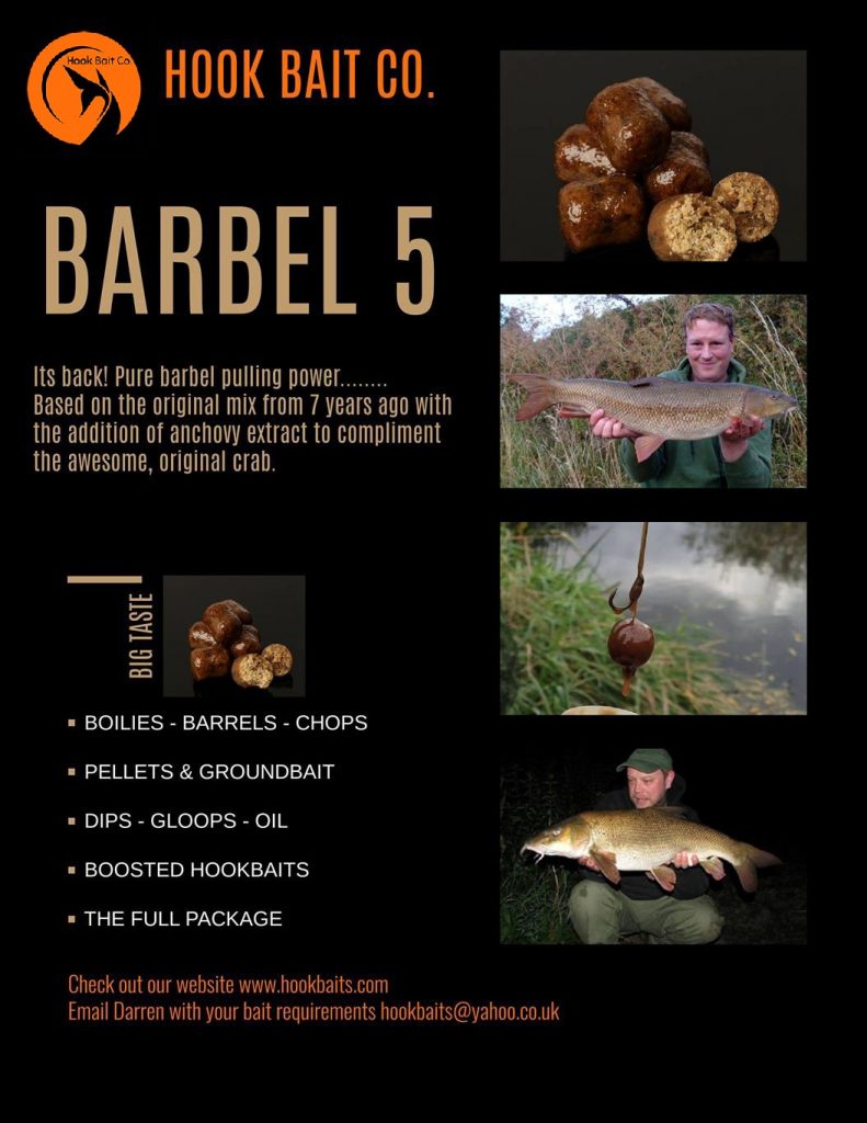 Barbel 5 - specialist barbel fishing baits from the Hook Bait Company